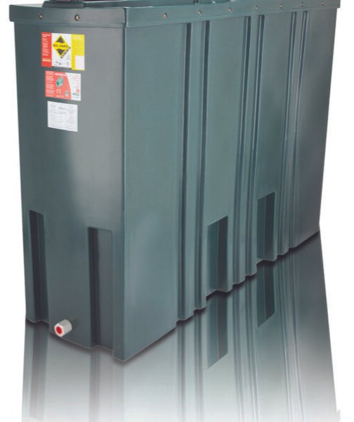 Bunded Slimline Oil Tank 1400 BSA Bunded Home heating Tank green
