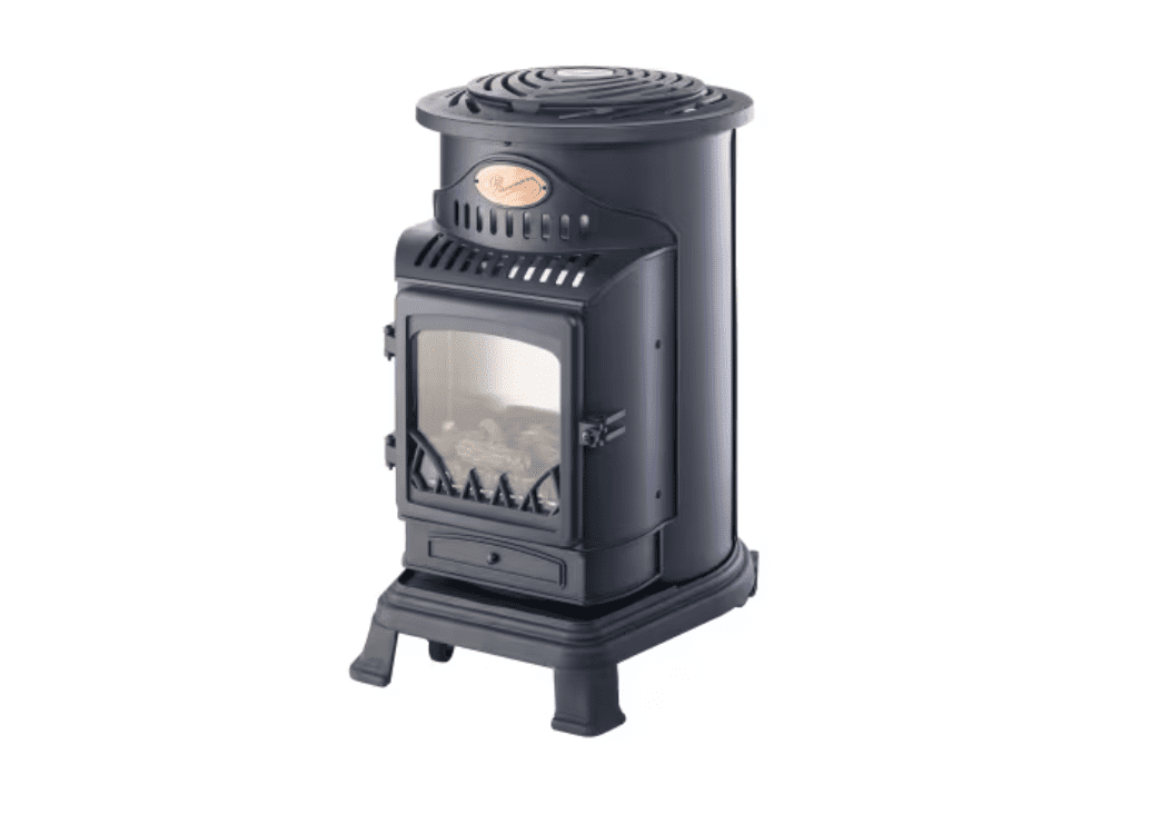 Provence Gas Heater Provence 3kW Blue Deluxe Portable Gas Heater with Thermostat black