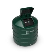 Fire-protected heating oil storage tank