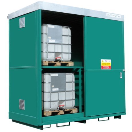 4 IBC 16 drum steel storage unit