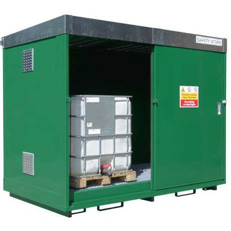 2 IBC 8 Drum Steel Storage Unit