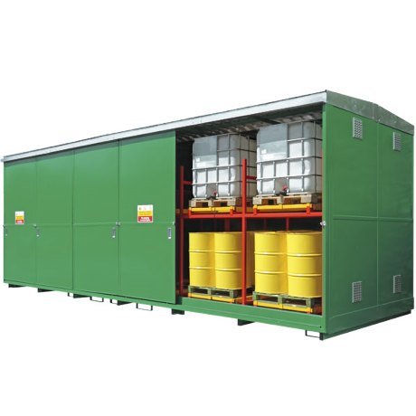 24 IBC drum storage unit