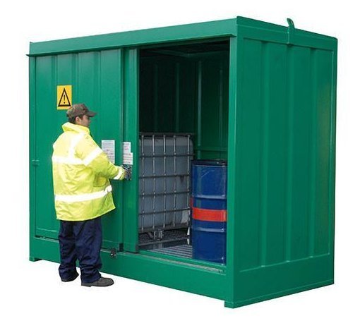 Steel Bunded IBC Drum Store DPU8-2