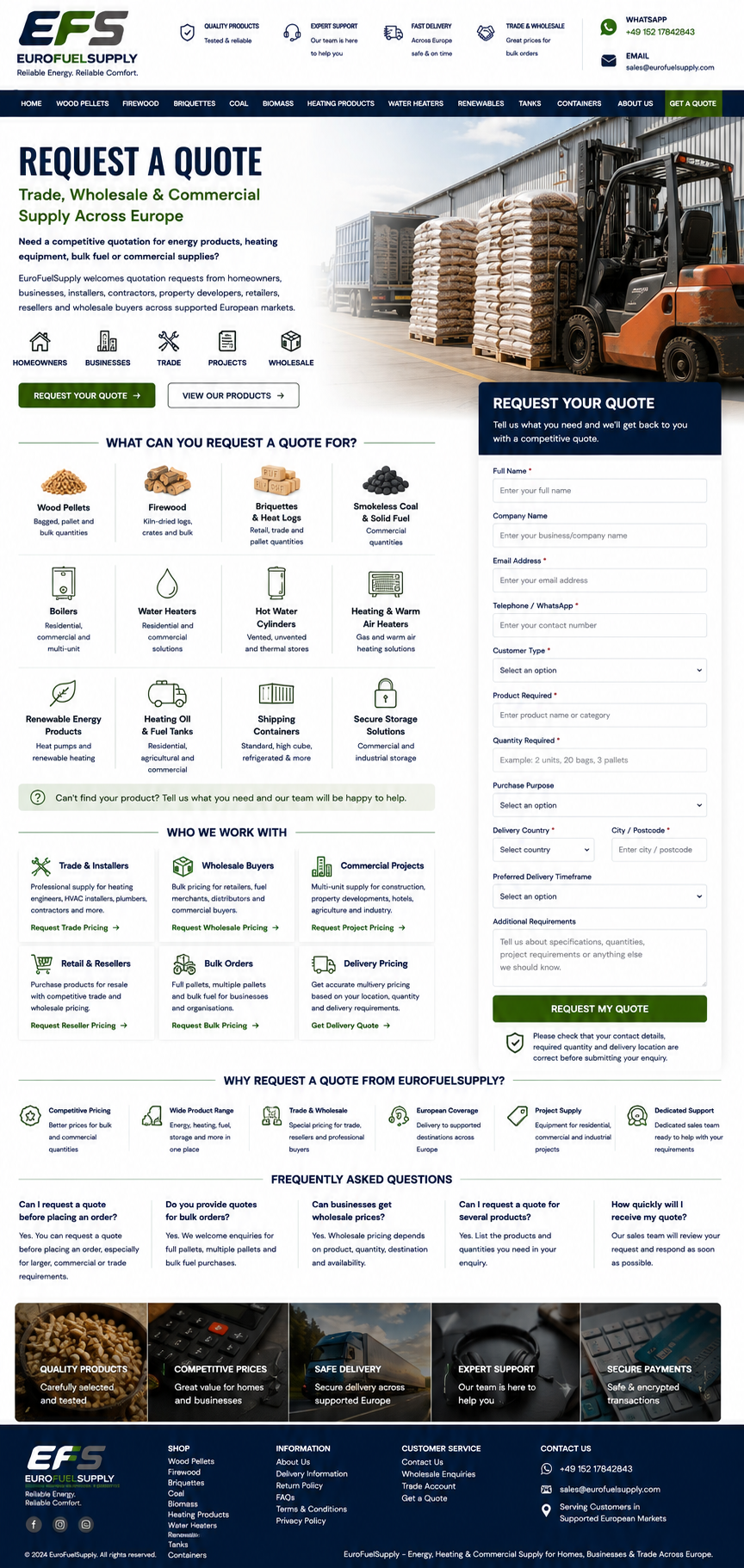 Energy Supply Quote Europe